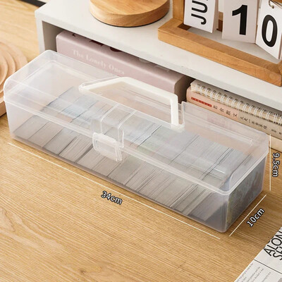 Karšu turētājs Caurspīdīgs Idol Fotoalbumi Fotoattēlu glabāšana Fotokartes Neliela Karšu kolekcija Organizatora kastes futrālis konteiners