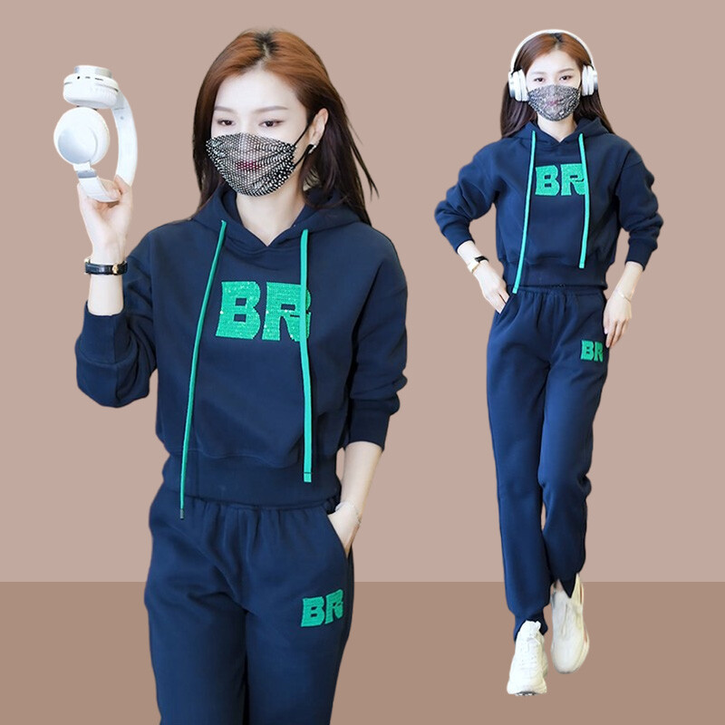 2023. gada jauns pavasara sieviešu treniņtērps, sporta apģērbs, brīvs džemperis un bikses, skriešanas skrējējs, fitnesa apģērbs, ikdienas treniņu tērpa komplekts