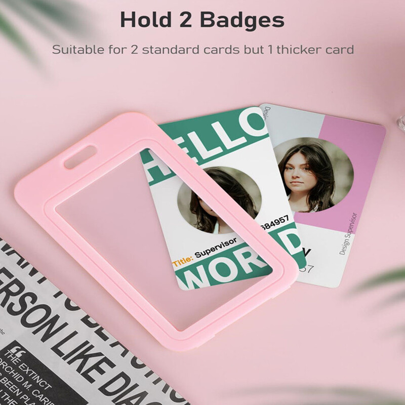 Unisex darba karšu turētāji Vertikālās kartes nosaukums Kredītkartes turētāja kartes Autobusa ID turētāji Identitātes emblēmas kartes aizsargapvalks