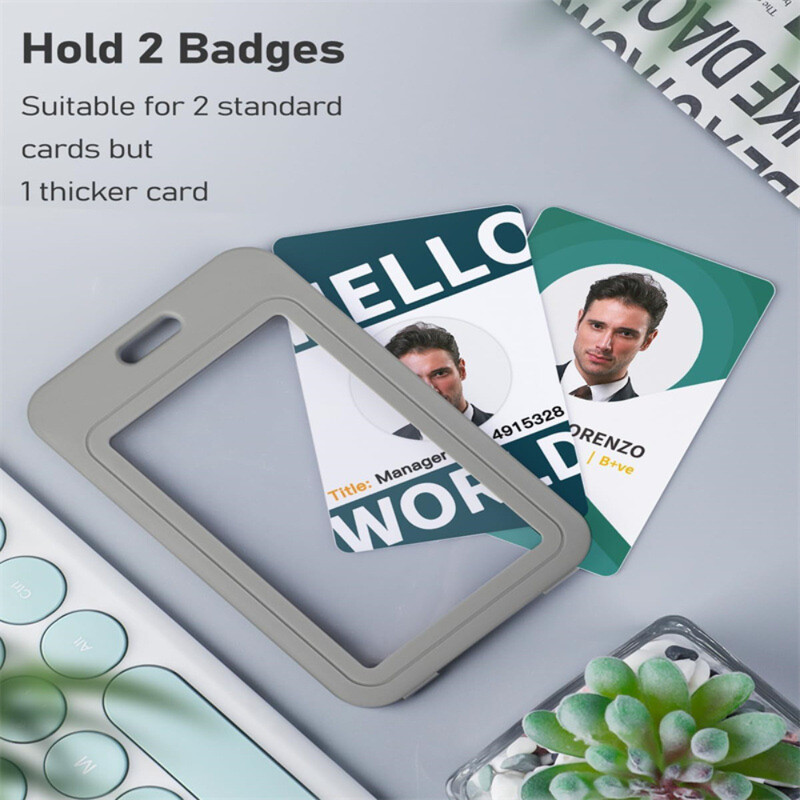 Unisex darba karšu turētāji Vertikālās kartes nosaukums Kredītkartes turētāja kartes Autobusa ID turētāji Identitātes emblēmas kartes aizsargapvalks