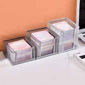 Νέο κουτί από μεταλλικό πλέγμα Cube Mini προμήθειες γραφείου Επιτραπέζιο κουτί σημειώσεων Φορητό σχολικό κουτί αποθήκευσης