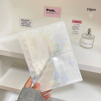 Θήκη φωτογραφικής κάρτας A5 INS Binder Inner 10PCS/pack Cards Holder Album Inner Idol Photo Storage Bag Photo Sleeves Συλλεκτικό βιβλίο