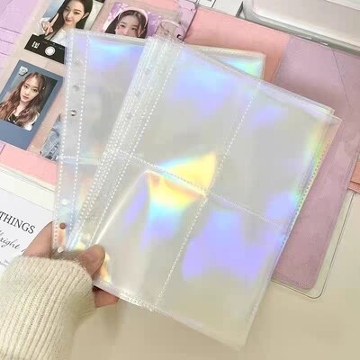 Θήκη φωτογραφικής κάρτας A5 INS Binder Inner 10PCS/pack Cards Holder Album Inner Idol Photo Storage Bag Photo Sleeves Συλλεκτικό βιβλίο