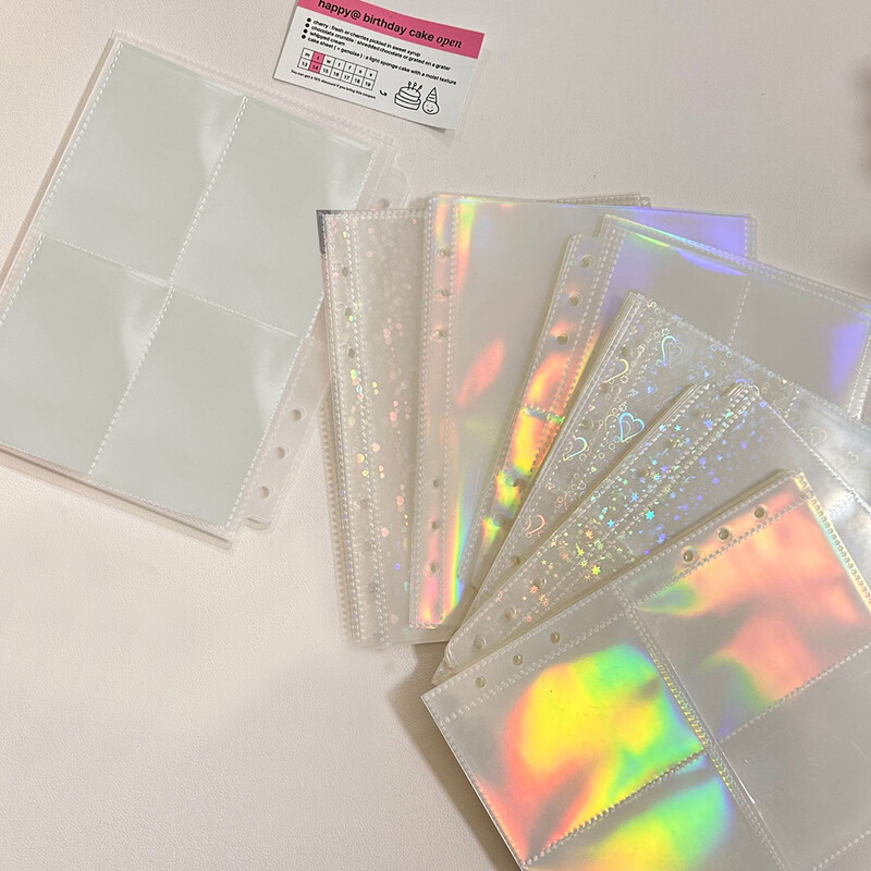 Suport pentru cărți foto A5 INS Binder interior 10 buc./pachet Suport carduri Album interior idol geantă de depozitare fotografii mâneci foto carte de colecție