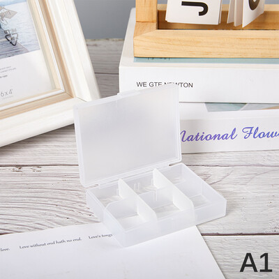 Без преграда с капак Прахоустойчиви стикери Шлифоване на карти Едноклетъчна полупрозрачна преносима кутия за съхранение на малки предмети