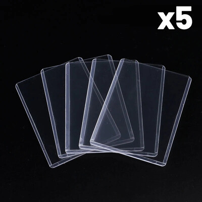 Läbipaistvad PVC pealislaadurite kaitseümbrised kollektsioneeritavate korvpallispordikaartide jaoks 35PT mängukaardihoidja ümbris 10x7cm