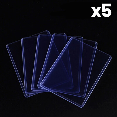 Läbipaistvad PVC pealislaadurite kaitseümbrised kollektsioneeritavate korvpallispordikaartide jaoks 35PT mängukaardihoidja ümbris 10x7cm