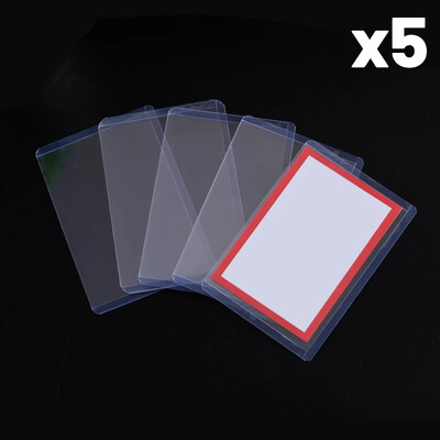 Läbipaistvad PVC pealislaadurite kaitseümbrised kollektsioneeritavate korvpallispordikaartide jaoks 35PT mängukaardihoidja ümbris 10x7cm