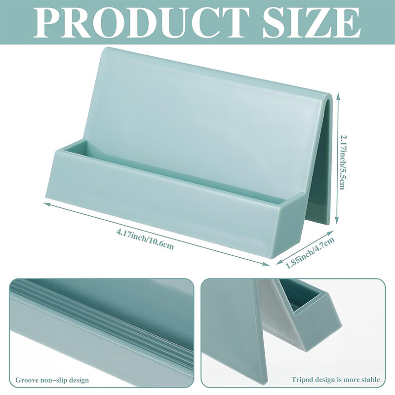 Креативен държач за визитки за бюро Пластмасов калъф за карти Офис стойка за щипки Държач за щипки за бележки Органайзер за карти с имена за жени Мъже