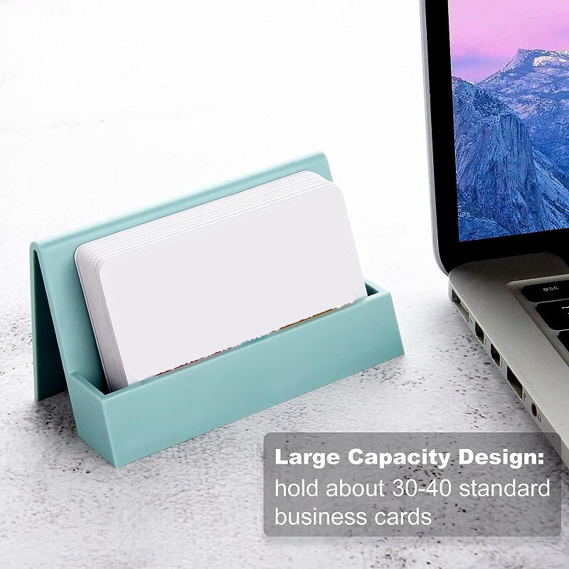 Креативен държач за визитки за бюро Пластмасов калъф за карти Офис стойка за щипки Държач за щипки за бележки Органайзер за карти с имена за жени Мъже