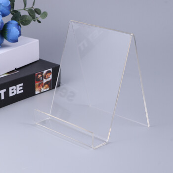 Easel Book Holder Rack Stand Literature Document Document Holder Clear Transparent Book Shelf Record Stand Display A5