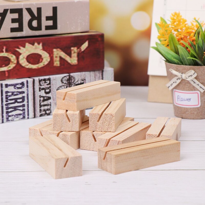 1/3 vnt Apvalios formos pagrindo stalo numerių laikiklis Vestuvių reikmenys Natūralus medis Vietos kortelių spaustukai Stovas Nuotraukos Klipai Paveikslų rėmeliai