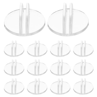 50 buc Suport pentru cărți de vizită Suport pentru carduri de masă din plastic transparent Suport de afișare pentru carduri Suport pentru semne pentru magazin 2,4x2,4x1cm
