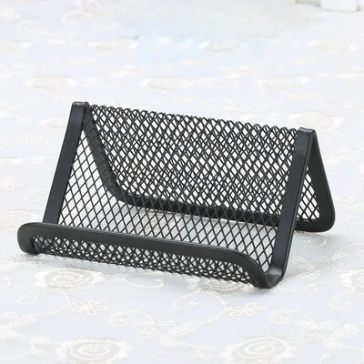 Suport negru pentru suport pentru cărți de vizită Suport orizontal pentru desktop Suport pentru telefon mobil ID Carduri de credit Stock Suport organizator pentru afișaj mobil