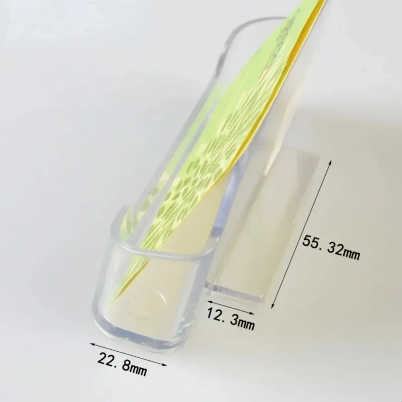 Прозрачен държач за визитки Акрилна стойка за дисплей Кутия Настолен рафт за съхранение Пластмасов настолен държач за карти Офис консумативи