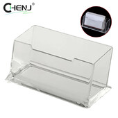 Suporturi pentru cărți de vizită de birou din plastic acrilic transparent Suporturi de afișare Cutie pentru carduri Accesorii școlare