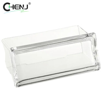 1 ΤΕΜ Clear Acrylic Plastic Επιτραπέζιες θήκες για επαγγελματικές κάρτες Βάση προβολής Κουτί για κάρτες Σχολικά αξεσουάρ