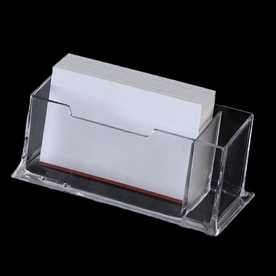 Suporturi pentru cărți de vizită de birou din plastic acrilic transparent Suporturi de afișare Cutie pentru carduri Accesorii școlare