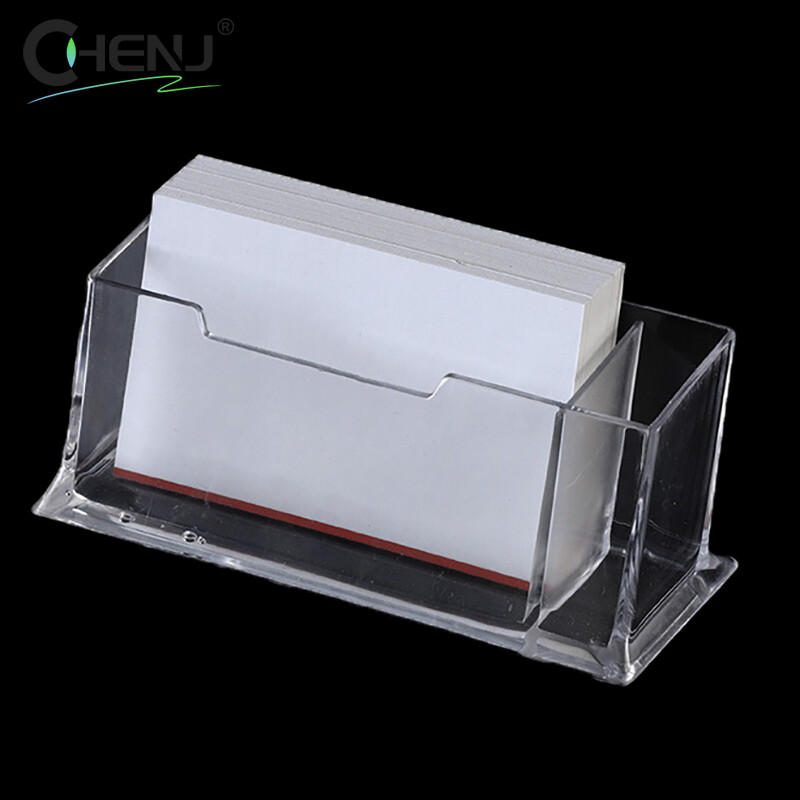 Suporturi pentru cărți de vizită de birou din plastic acrilic transparent Suporturi de afișare Cutie pentru carduri Accesorii școlare