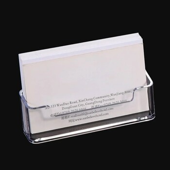 Φορητή θήκη Clear Business Card Display Stand Desk Επιτραπέζιος πάγκος Θήκη επαγγελματικής κάρτας Κουτί ραφιών