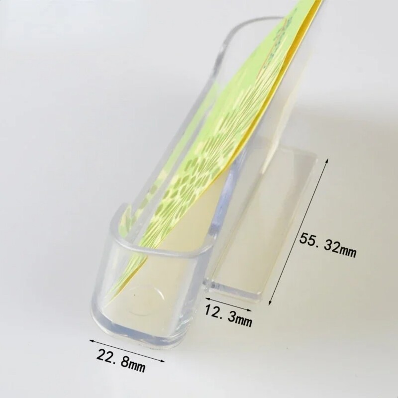 Suport portabil transparent pentru cărți de vizită Suport de afișare Birou pentru blat Suport pentru cărți de vizită pentru birou