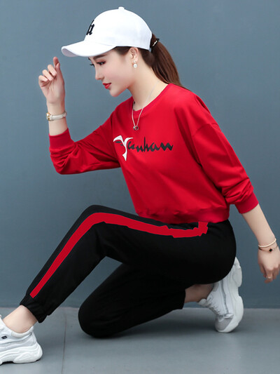 2022-es alkalmi, kétrészes szett női sportruházat tavaszi őszi tréningruha női edzőteremben futó kocogó szett női táncruha