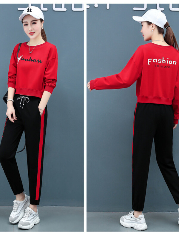 2022-es alkalmi, kétrészes szett női sportruházat tavaszi őszi tréningruha női edzőteremben futó kocogó szett női táncruha