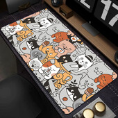 Cute Cat Mouse Pad Gaming Mouse Pad Gaming Mouse Pad Pad pentru tastatură Pad de birou Mouse Pad XXL 383/493 pentru computer desktop