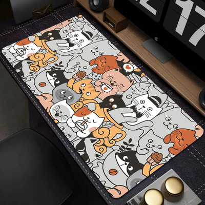 Cute Cat Mouse Pad Gaming Mouse Pad Gaming Mouse Pad Keyboard Pad Desk Pad Mouse Pad XXL 383/493 for Computer Desktop