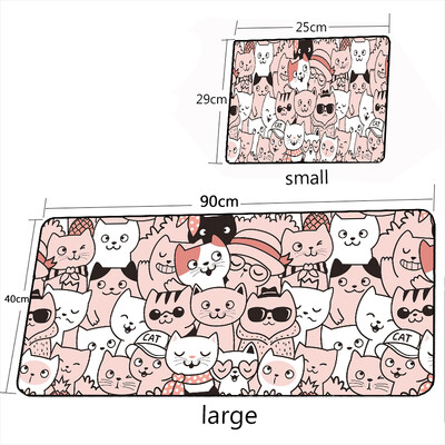 Cute Cat Mouse Pad Gaming Mouse Pad Gaming Mouse Pad Pad pentru tastatură Pad de birou Mouse Pad XXL 383/493 pentru computer desktop