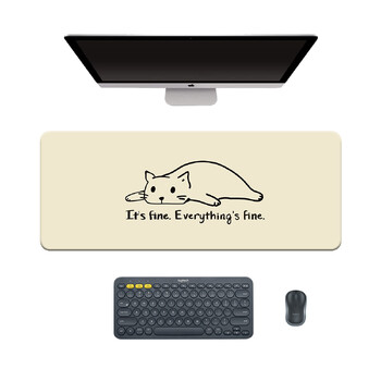 Mouse Pad Cat Kawaii Anime Xxl Desk Mat Mousepad Large Gaming Mouse Pad Υπολογιστή Αντιολισθητικό Βάση Επιτραπέζιο Χαλάκι για Office&Home 80X30CM