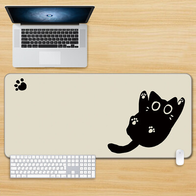 Mouse Pad Cat Kawaii Anime Xxl rakstāmgalda paklājiņš Peles paliktnis Liels spēļu peles paliktnis Datora neslīdošs galda galda paklājiņš birojam un mājām 80X30CM