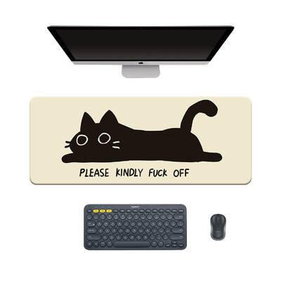 Mouse Pad Cat Kawaii Anime Xxl rakstāmgalda paklājiņš Peles paliktnis Liels spēļu peles paliktnis Datora neslīdošs galda galda paklājiņš birojam un mājām 80X30CM