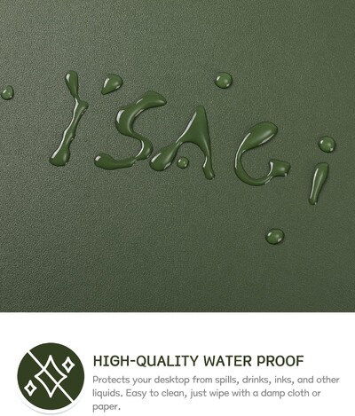 60X35CM biroja galda paliktnis, ūdensnecaurlaidīgs ādas galda aizsargs, viegli tīrāms klēpjdatora rakstāmgalda paklājiņš biroja darbam/mājai/dekorēšanai