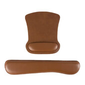 Δερμάτινο μαξιλαράκι ποντικιού Εργονομικό πατάκι πληκτρολογίου με αφρό μνήμης με στήριγμα καρπού Κατάλληλο για αδιάβροχη επιφάνεια γραφείου και σπιτιού