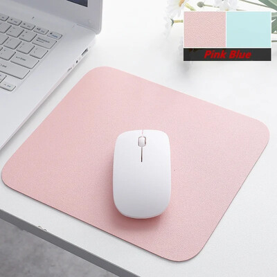 Mouse Pad drăguț covoraș cu două fețe pentru mouse-ul birou 23x20cm covoraș pentru șoareci Kawaii din piele PU Covorașe pentru cupe impermeabile Deskpad fete