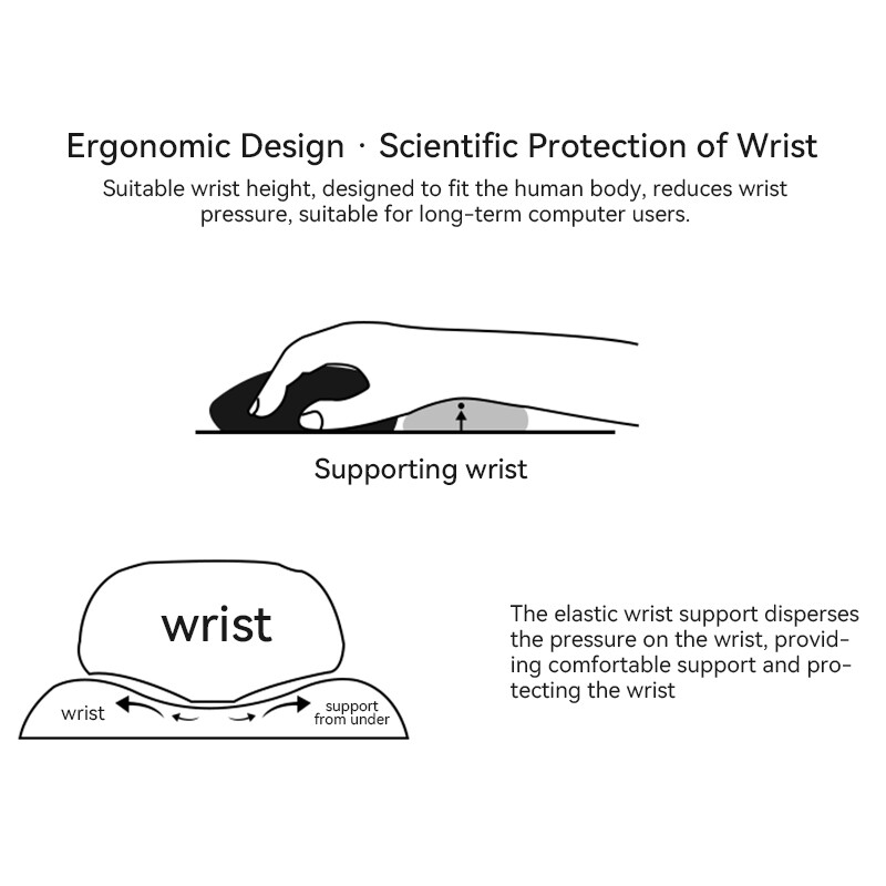 Tampă de mouse pentru jocuri pe computer Tampă de mouse ergonomică Eva de mediu Tampă de mouse de culoare solidă Tampă de mouse confortabilă pentru birou, PC, laptop
