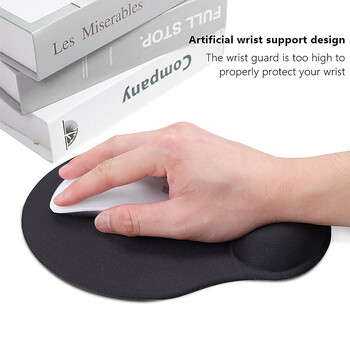 Μαύρο mousepad με αντιολισθητικό μαξιλάρι καρπού Mousepad Mice Mat Αξεσουάρ πληκτρολογίου για φορητούς υπολογιστές