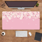 Mouse Pad femei roz roz Mousepad Covoraș de birou mare XXL Accesorii birou drăguț Kawaii de înaltă calitate Cauciuc anti-alunecare Fund