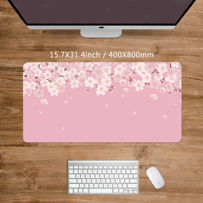 Mouse Pad femei roz roz Mousepad Covoraș de birou mare XXL Accesorii birou drăguț Kawaii de înaltă calitate Cauciuc anti-alunecare Fund