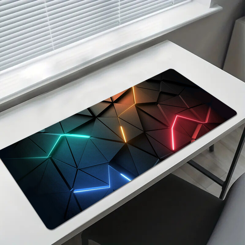 Peles paliktņa galda paliktnis, pagarināts peles paklājiņš 31,5x11,8 collu liels datora tastatūras galda paliktnis Galda paliktnis ar neslīdošu pamatni un sašūtu malu