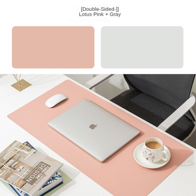 40X80CM biroja datora galda aizsargs, dubultā sānu PVC ādas pretslīdes galda peles tastatūras paliktnis