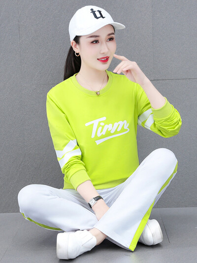 Αθλητικές φόρμες 2 τεμαχίων Φθινοπωρινό χειμωνιάτικο πουλόβερ Τοπ μακρύ παντελόνι αθλητικό γυναικείο φούτερ Αθλητικό κοστούμι για γυναίκα νέο 2022
