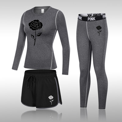 Divat jógakészlet Női sportruházat Női Tornatermi Ruházat Sportruha Tornatermi szett Sportruházat Női Jóga Felszerelés Edzőruha