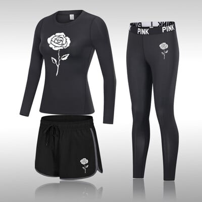 Divat jógakészlet Női sportruházat Női Tornatermi Ruházat Sportruha Tornatermi szett Sportruházat Női Jóga Felszerelés Edzőruha