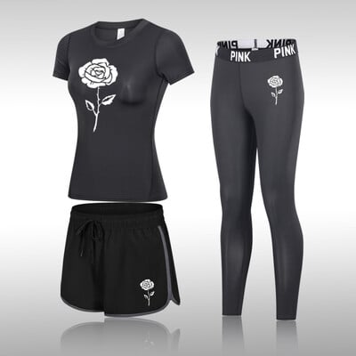 Divat jógakészlet Női sportruházat Női Tornatermi Ruházat Sportruha Tornatermi szett Sportruházat Női Jóga Felszerelés Edzőruha