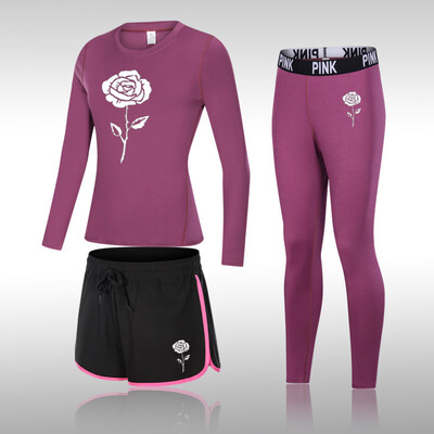 Divat jógakészlet Női sportruházat Női Tornatermi Ruházat Sportruha Tornatermi szett Sportruházat Női Jóga Felszerelés Edzőruha