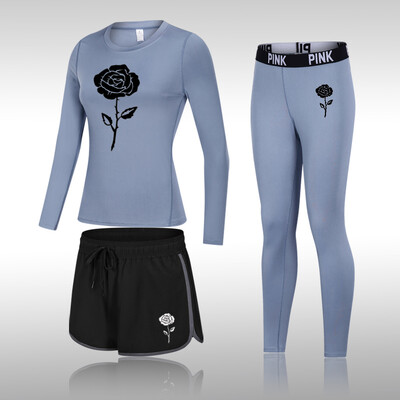 Divat jógakészlet Női sportruházat Női Tornatermi Ruházat Sportruha Tornatermi szett Sportruházat Női Jóga Felszerelés Edzőruha