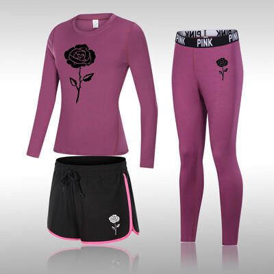 Divat jógakészlet Női sportruházat Női Tornatermi Ruházat Sportruha Tornatermi szett Sportruházat Női Jóga Felszerelés Edzőruha