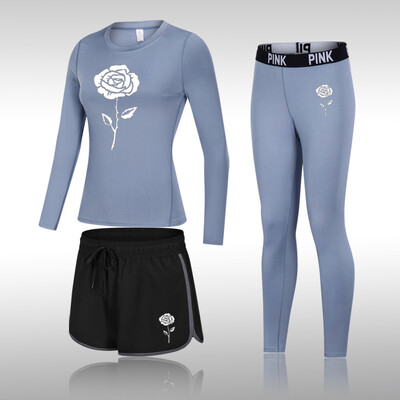 Divat jógakészlet Női sportruházat Női Tornatermi Ruházat Sportruha Tornatermi szett Sportruházat Női Jóga Felszerelés Edzőruha